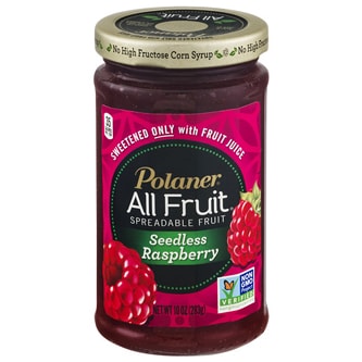 Polaner All Fruit Spreadable Fruit, Seedless Raspberry 