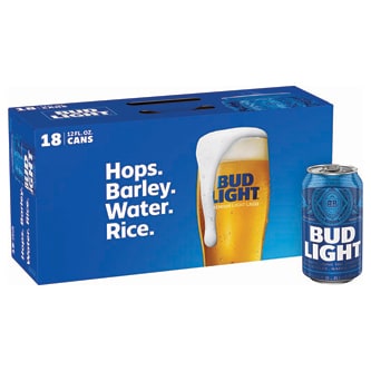 Bud Light Lager, Cans