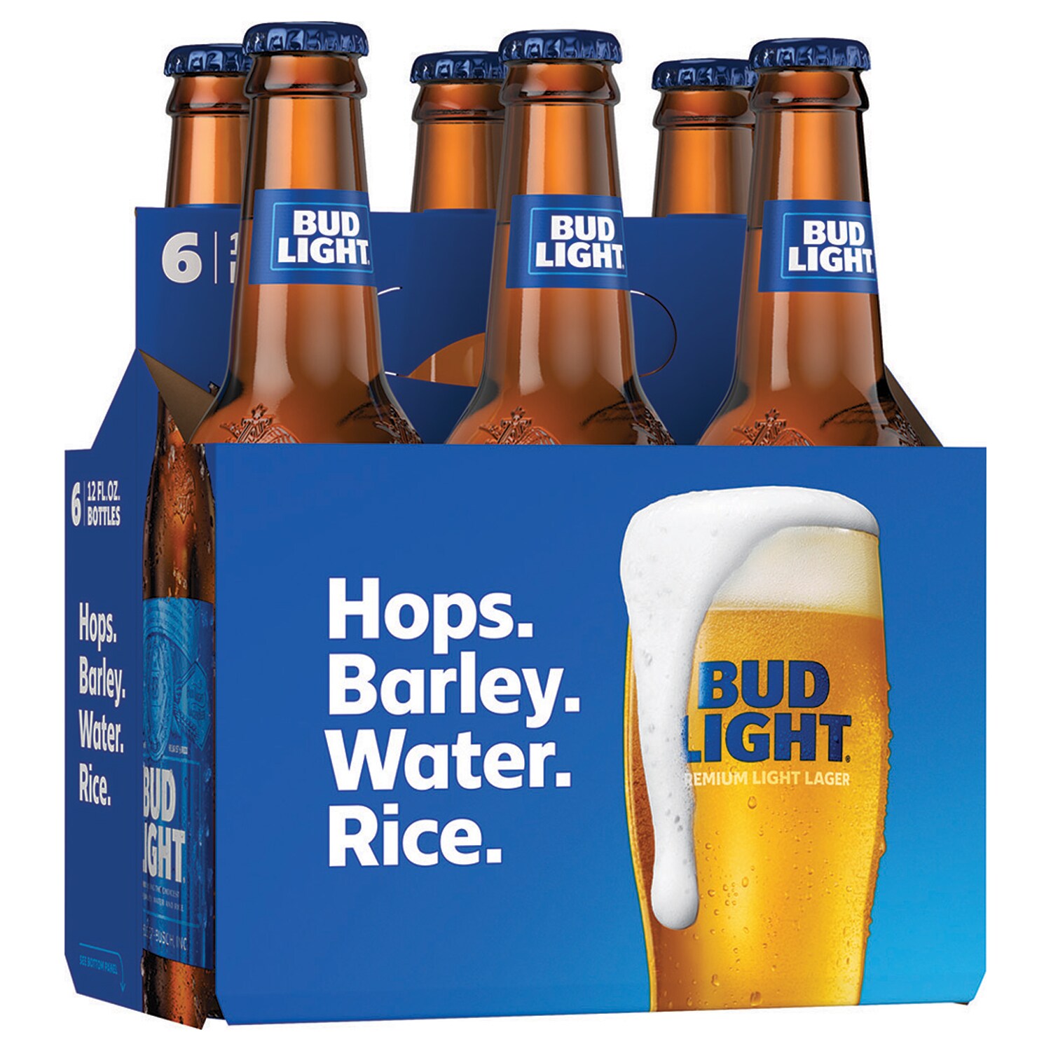 Bud Light Lager, Glass Bottles