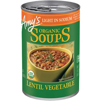 Amy's Organic Light-in-Sodium Lentil Vegetable Soup