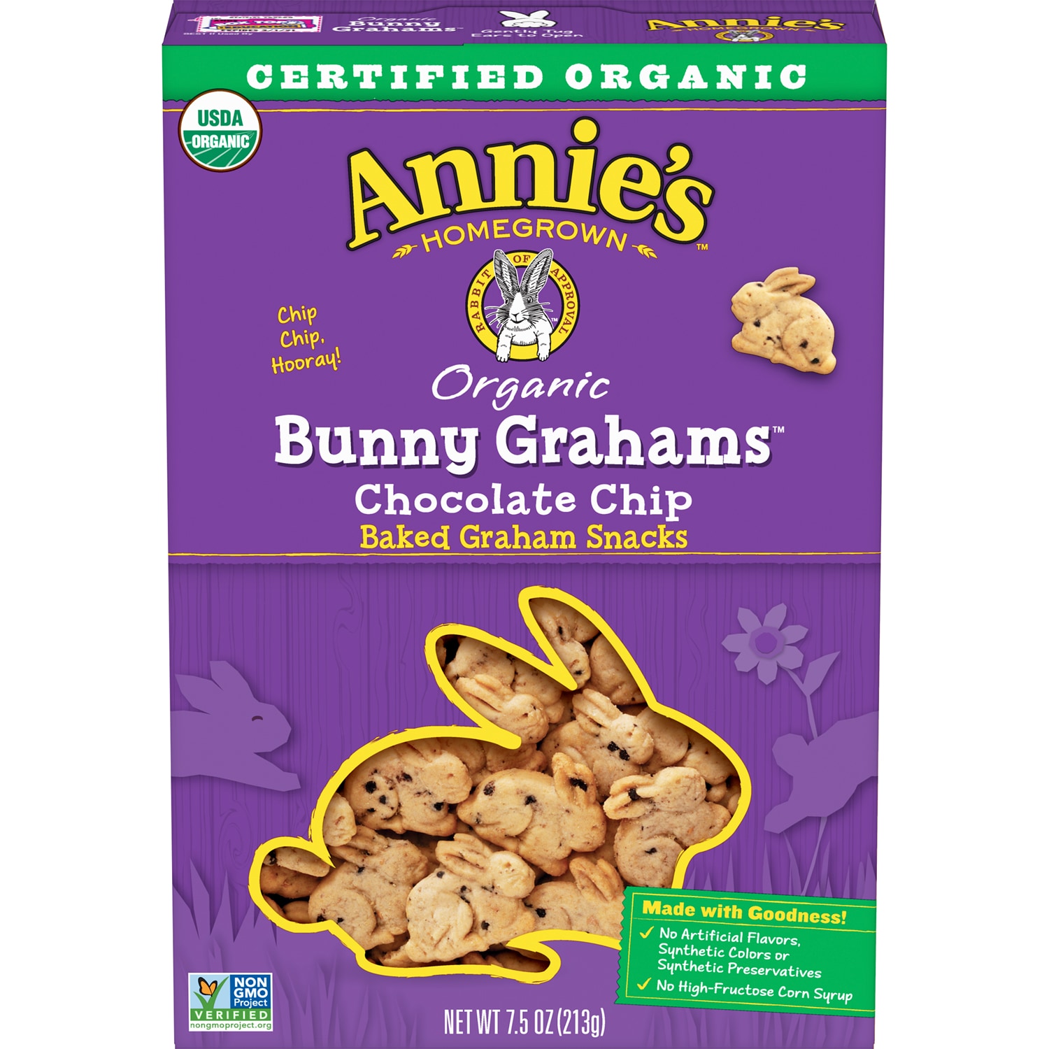 Annie's Organic Bunny Grahams, Chocolate Chip
