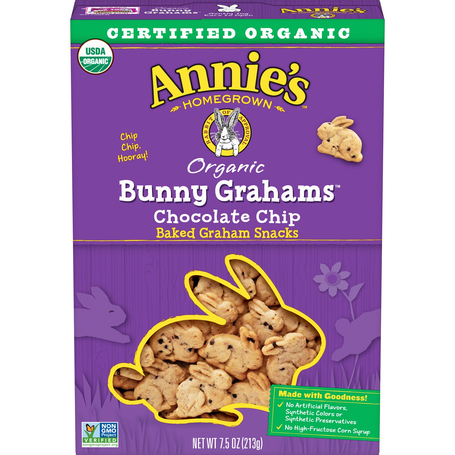 Annie's Organic Bunny Grahams, Chocolate Chip