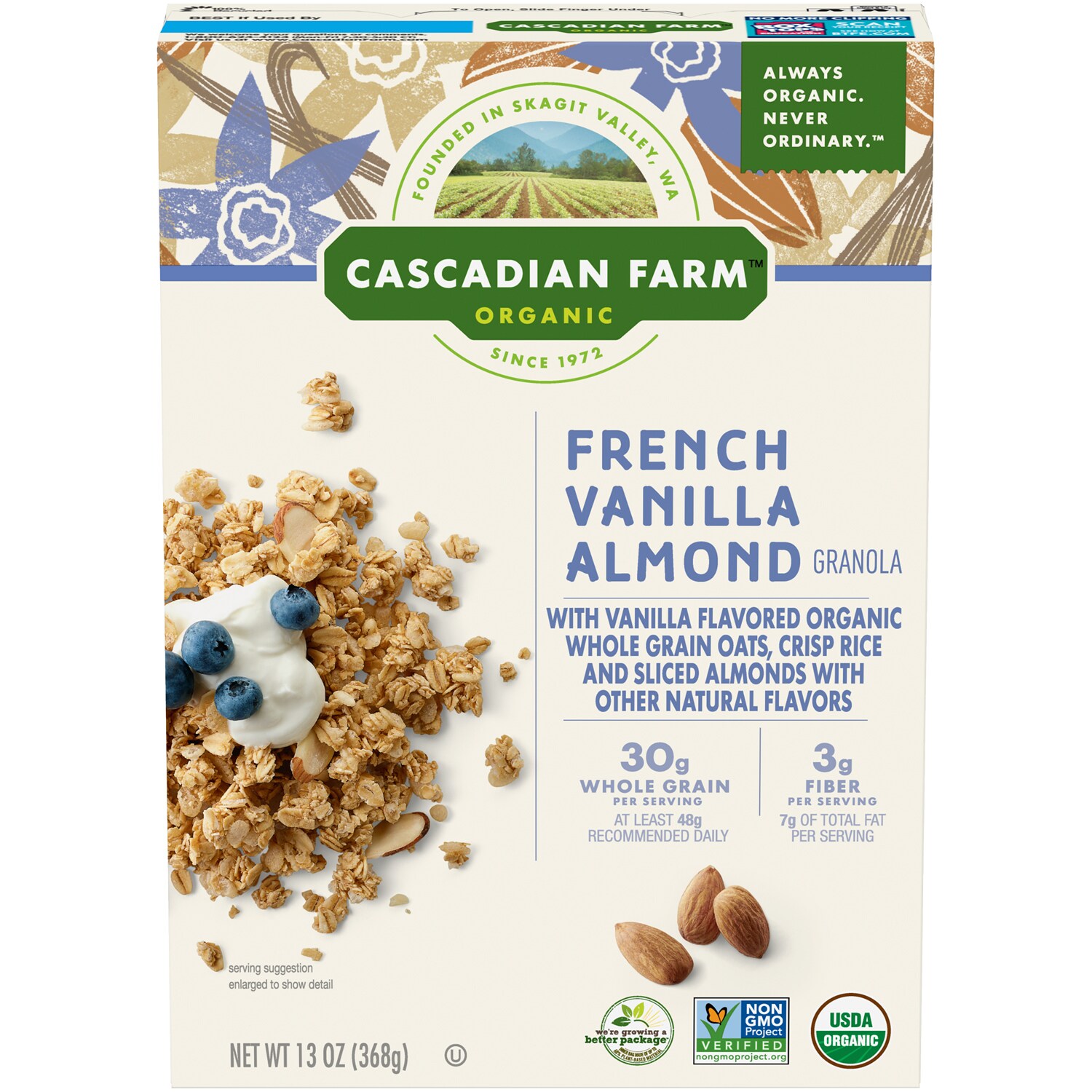Cascadian Farm Organic French Vanilla Almond Granola