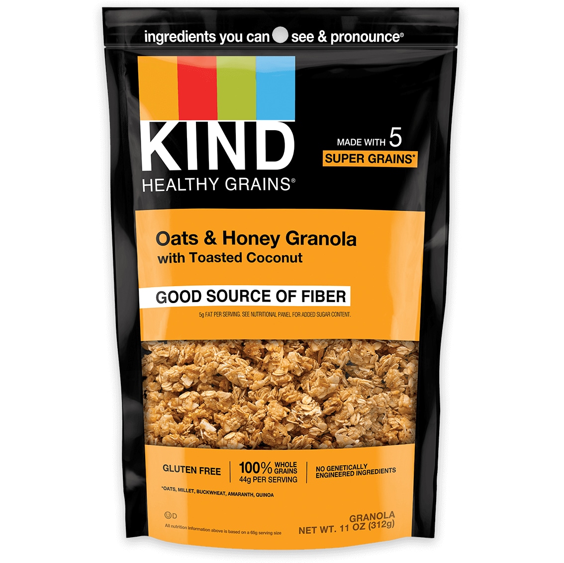 KIND Healthy Grains Clusters, Oats & Honey with Toasted Coconut