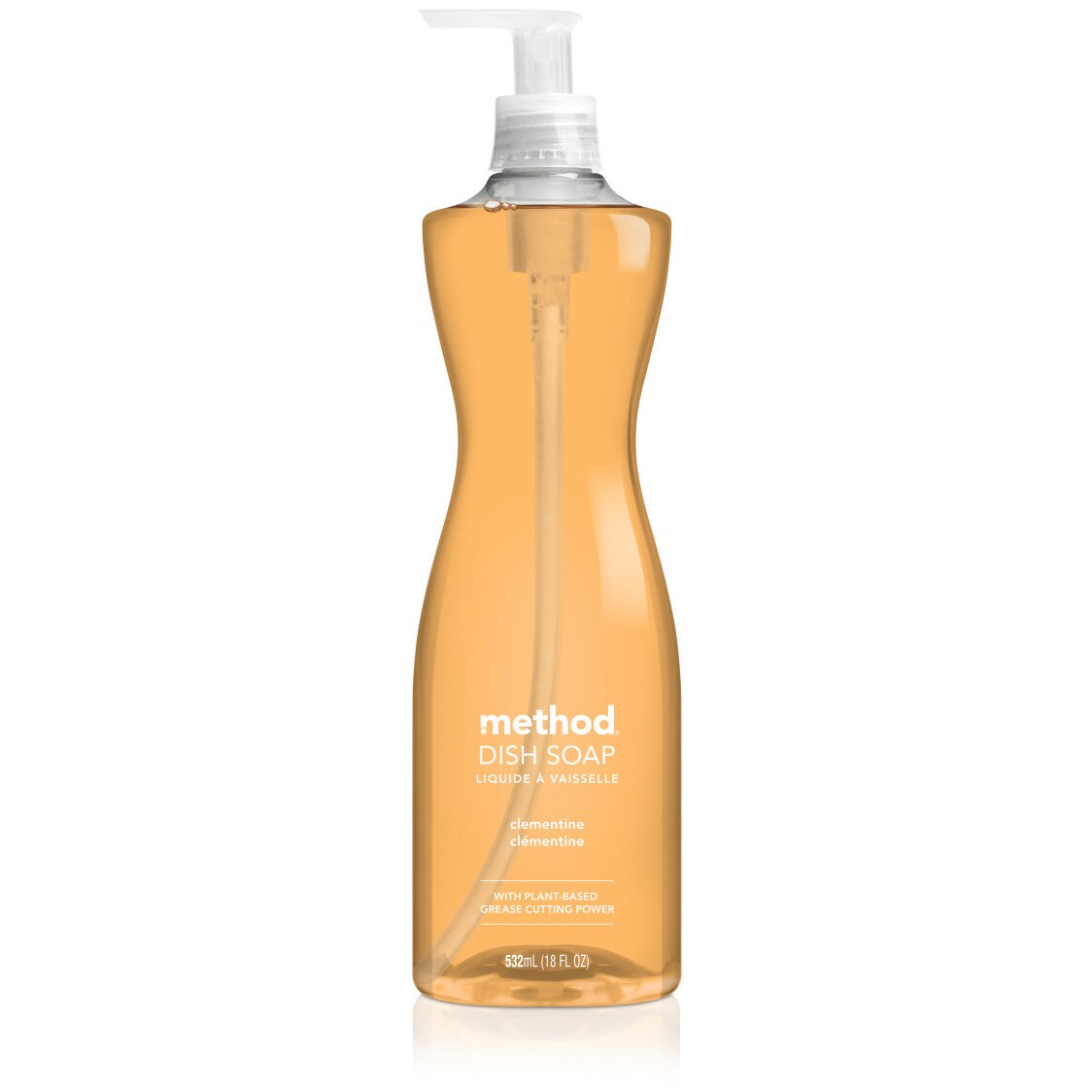 Method Dish Soap Natural Concentrated Dish Wash Liquid, Clementine
