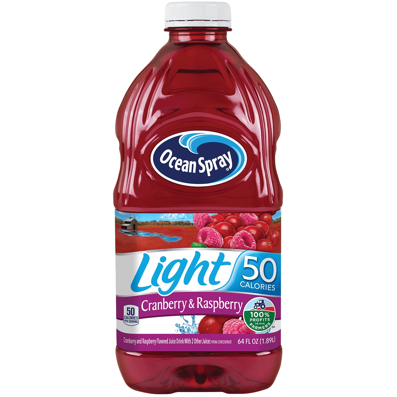 Ocean Spray Light Cran-Raspberry Juice Beverage, Plastic Bottle