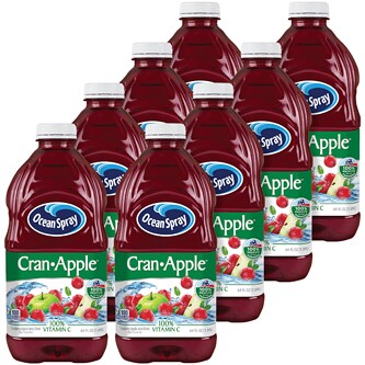Ocean Spray Cran-Apple Juice Cocktail, Plastic Bottles