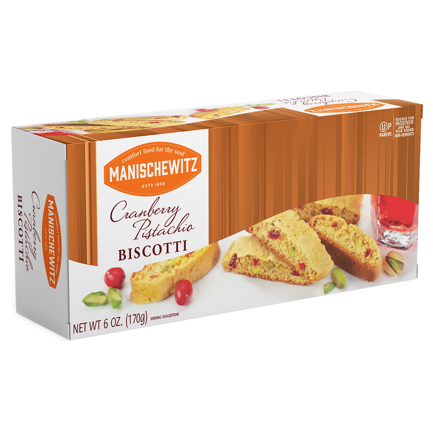 Manischewitz Biscotti, Cranberry Pistachio