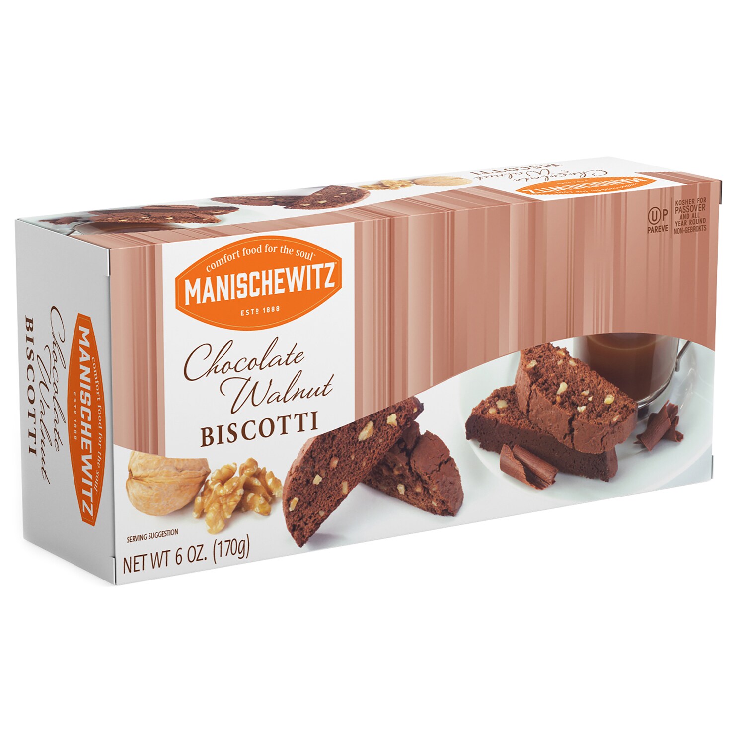 Manischewitz Biscotti, Chocolate Walnut