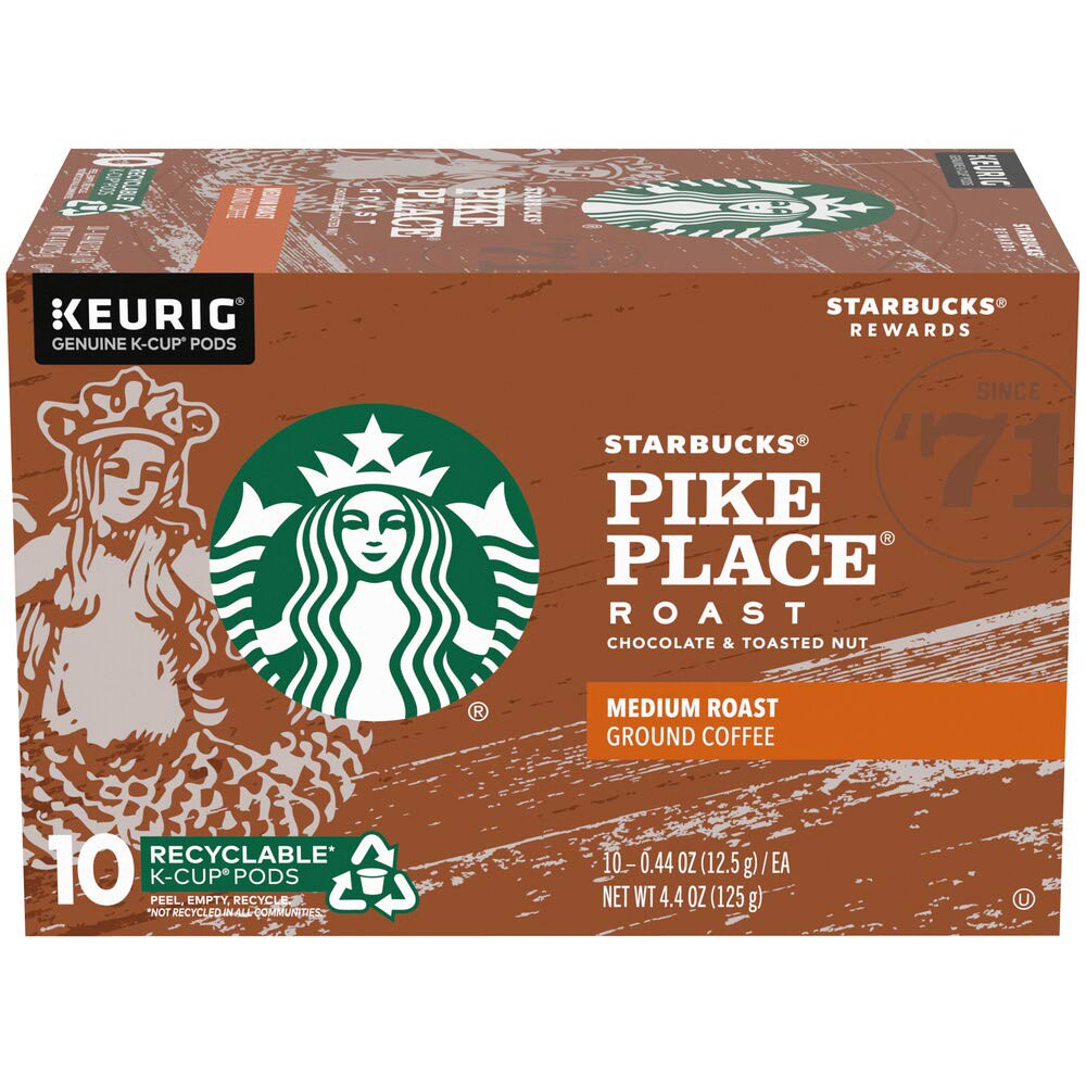 Starbucks Medium Pike Place Roast, K-Cups