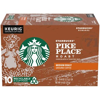 Starbucks Medium Pike Place Roast, K-Cups