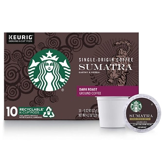 Starbucks Dark Sumatra, K-Cups