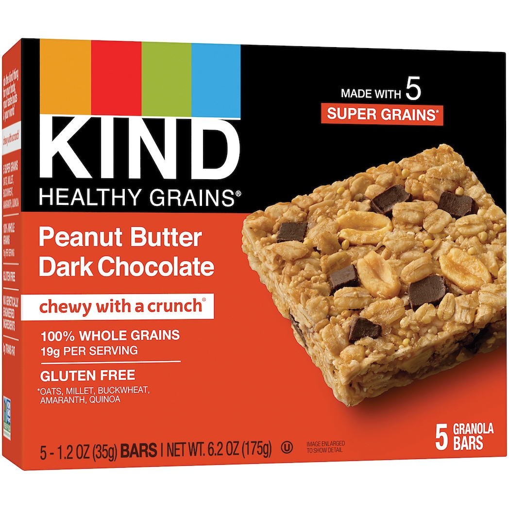KIND Healthy Grains Granola Bars, Peanut Butter Dark Chocolate
