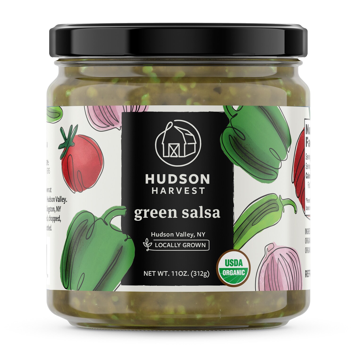 Hudson Harvest Organic Salsa, Green 