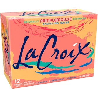 LaCroix Sparkling Water, Pamplemousse (Grapefruit), Cans