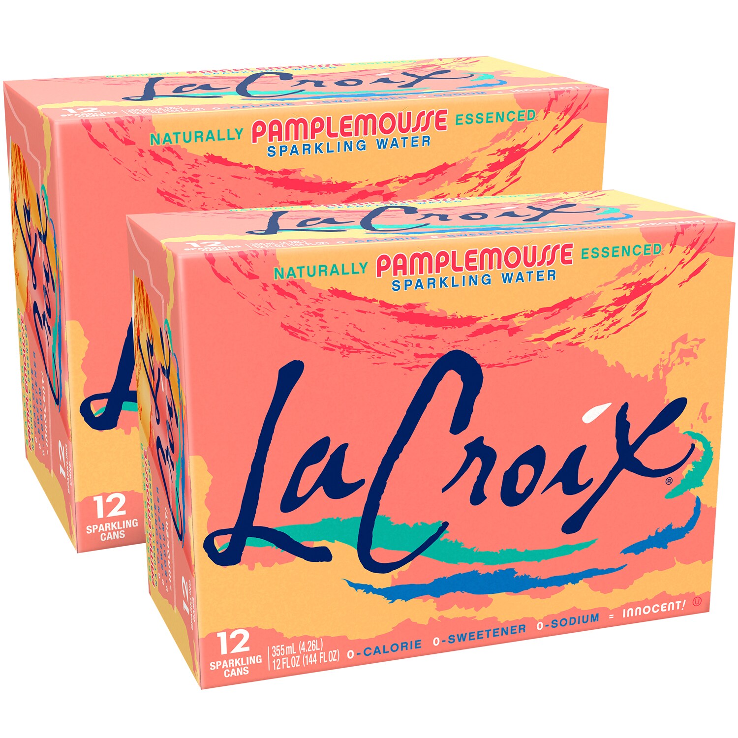 LaCroix Sparkling Water, Pamplemousse (Grapefruit), Cans