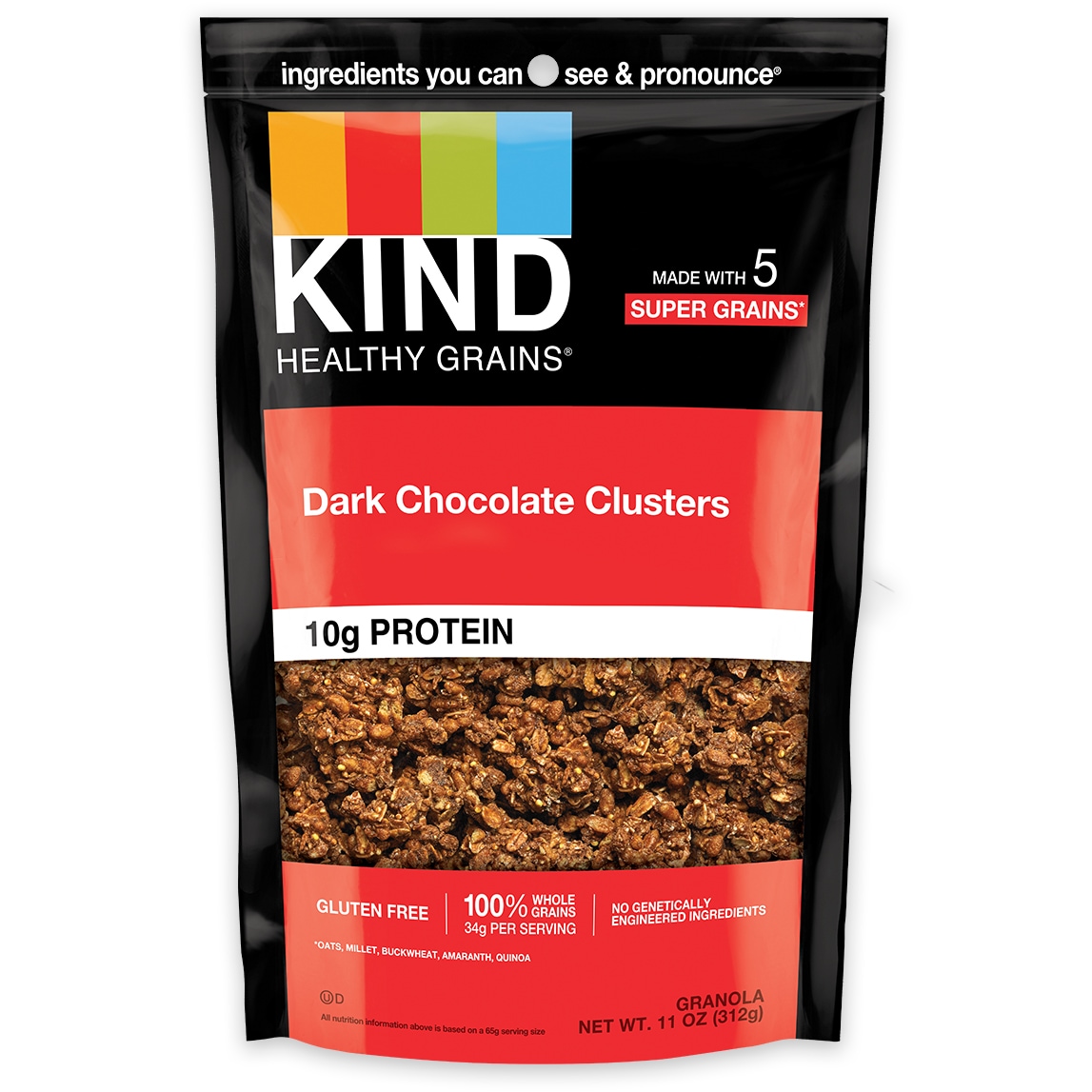 KIND Healthy Grains Granola Clusters, Dark Chocolate