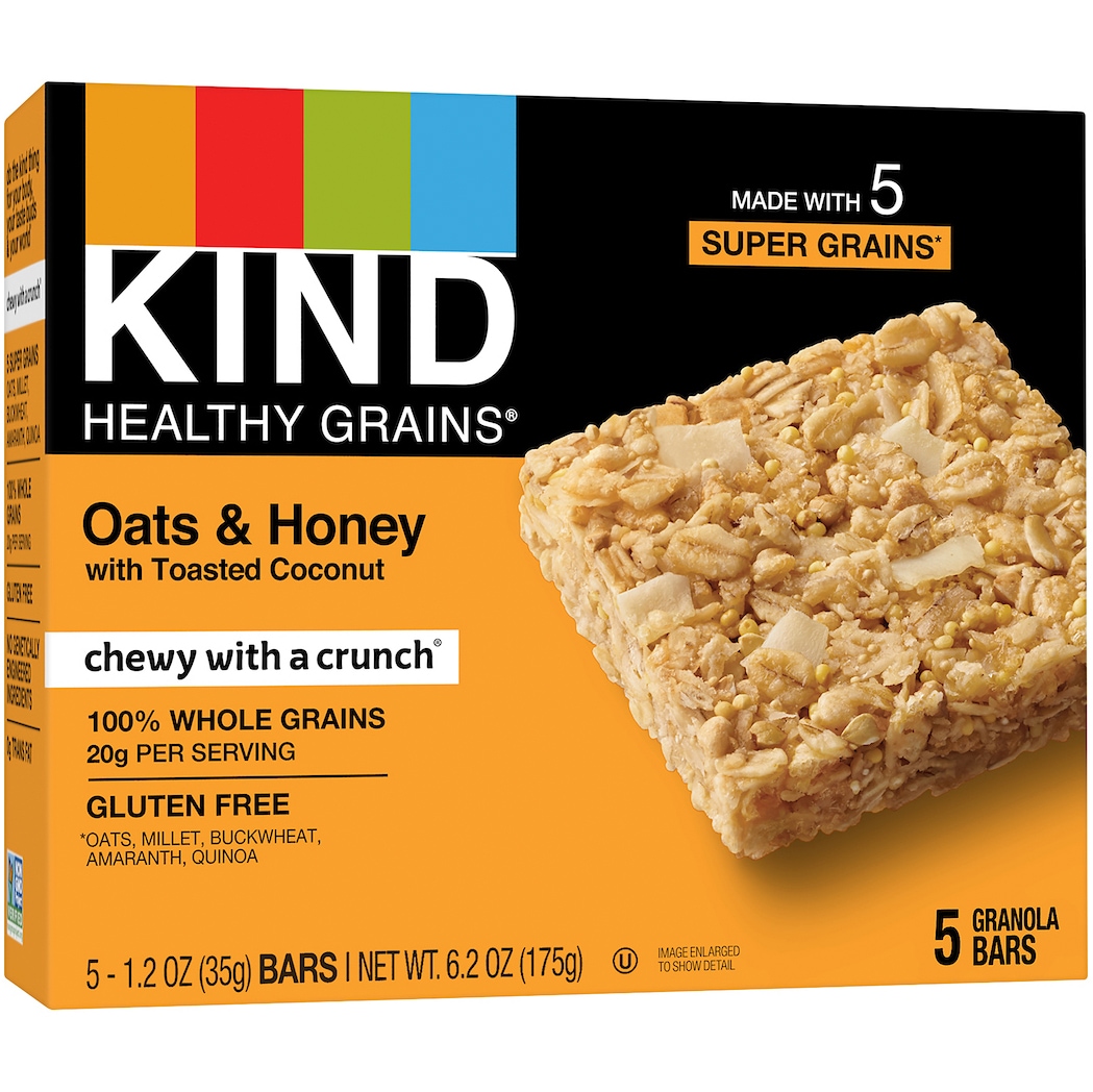 KIND Healthy Grains Granola Bars, Oats & Honey with Toasted Coconut