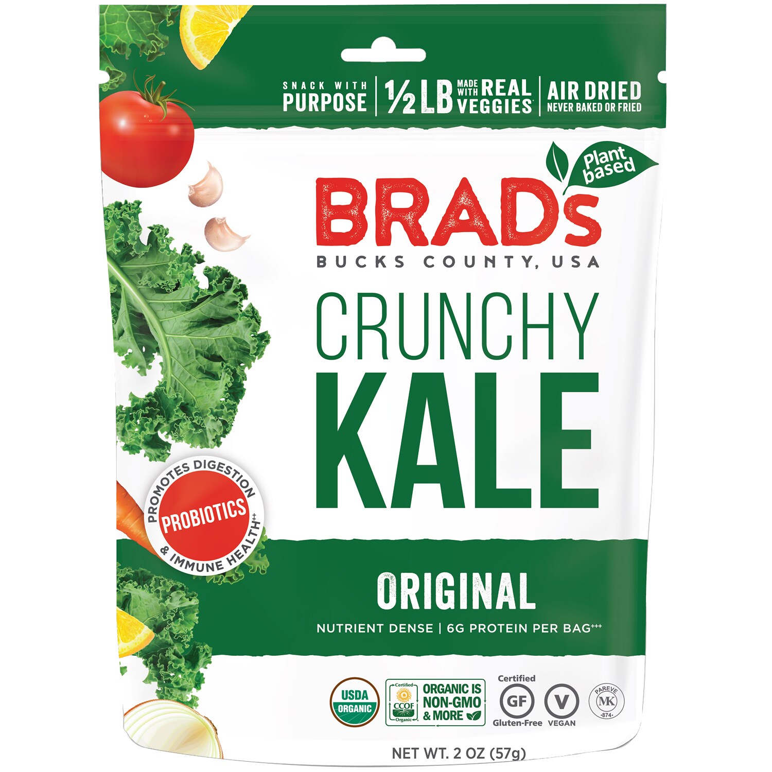 Brad's Crunchy Kale, Original with Probiotics