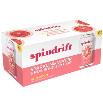 Spindrift Sparkling Water, Grapefruit, Cans