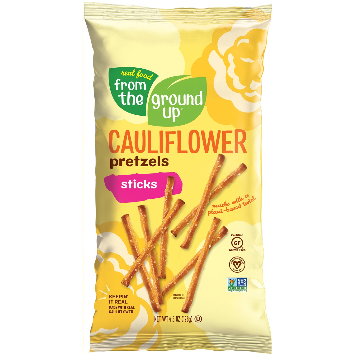 From The Ground Up Cauliflower Pretzel Sticks