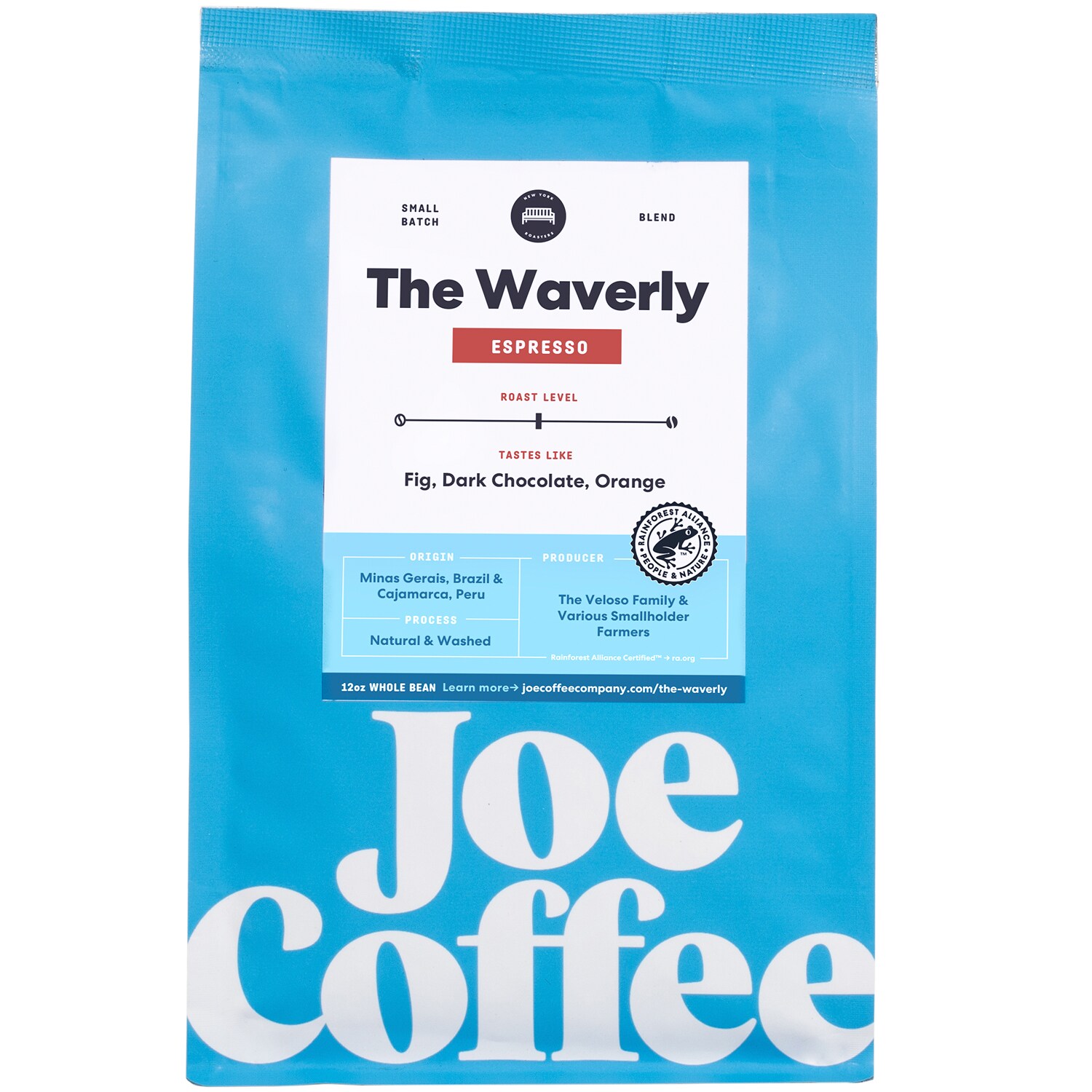 Joe Coffee Company Espresso Whole Bean Coffee, The Waverly