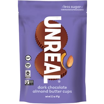 Unreal Almond Butter Cups, Dark Chocolate