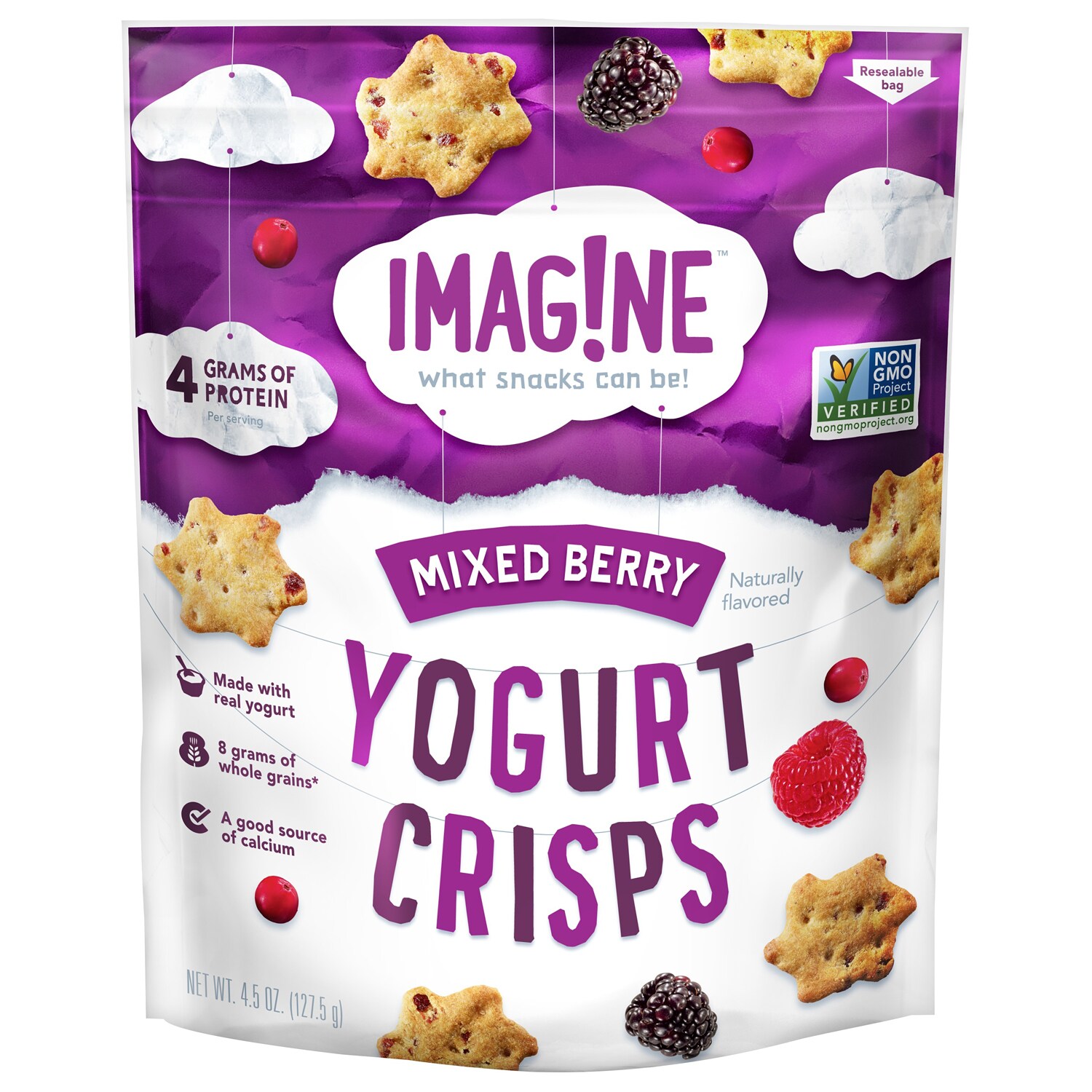 Imag!ne Yogurt Crisps, Mixed Berry