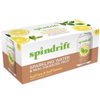 Spindrift Sparkling Water, Half Tea & Half Lemon, Cans