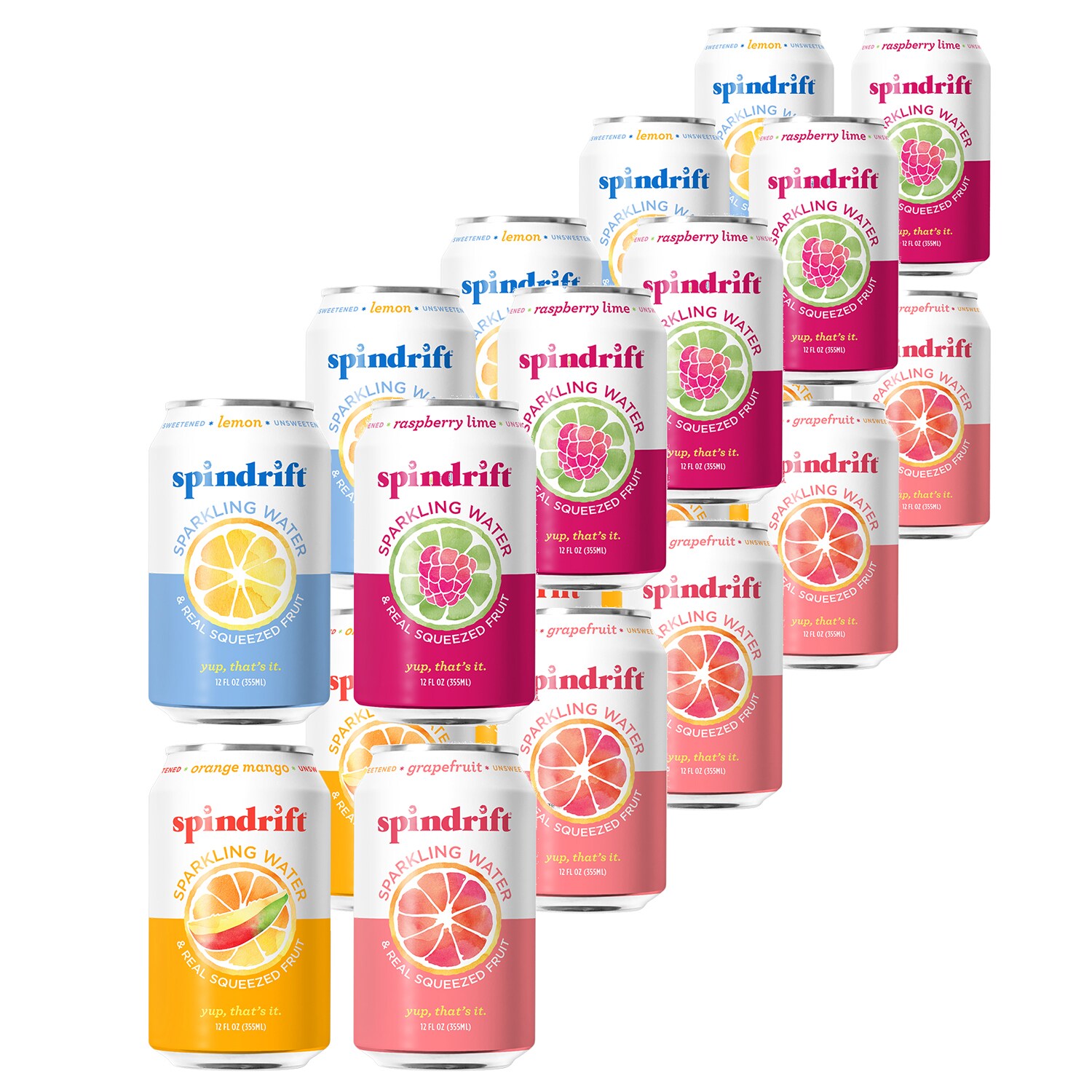 Spindrift Sparkling Water Variety Pack, Cans