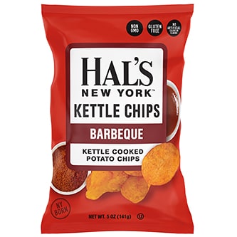 Hal's New York Kettle Cooked Potato Chips, Barbeque