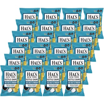 Hal's New York Kettle Cooked Potato Chips, Sea Salt & Vinegar