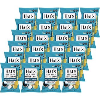 Hal's New York Kettle Cooked Potato Chips, Sea Salt & Vinegar