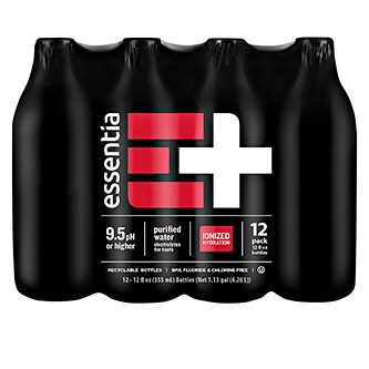 Essentia Alkaline Water, Plastic Bottles