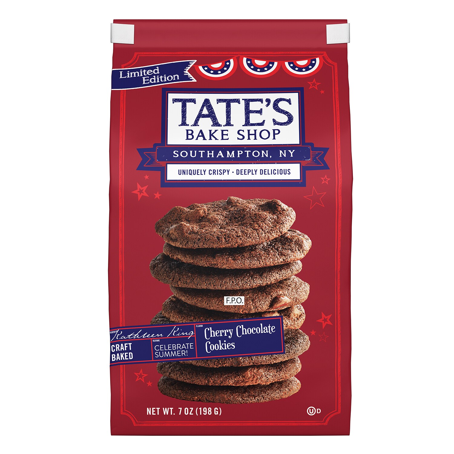 Tate's Bake Shop Cookies, Double Chocolate Cherry