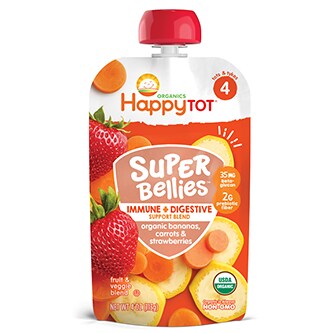 Happy Family Happy Tot Super Bellies, Bananas, Carrots & Strawberries