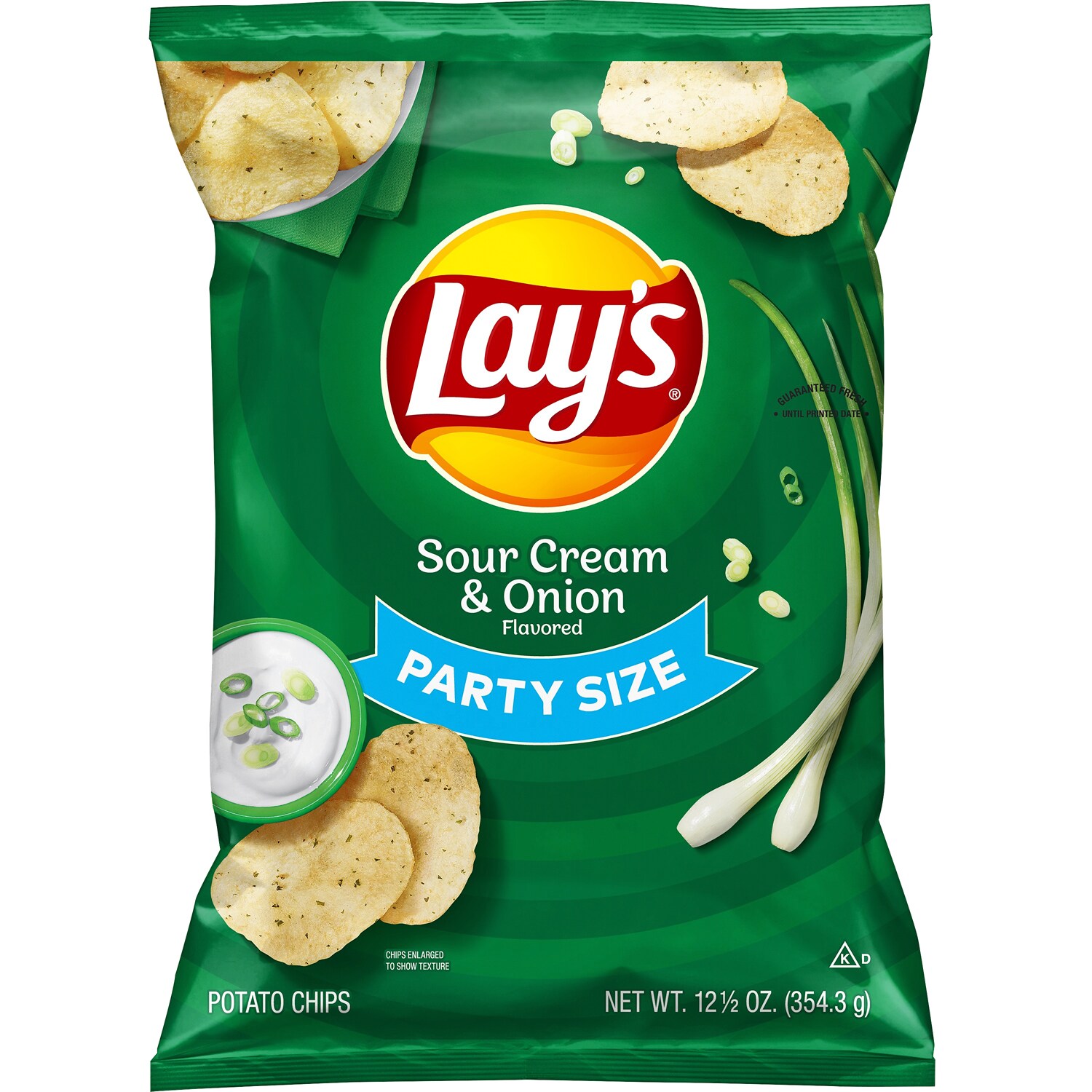 Lay's Potato Chips, Sour Cream & Onion, Party Size