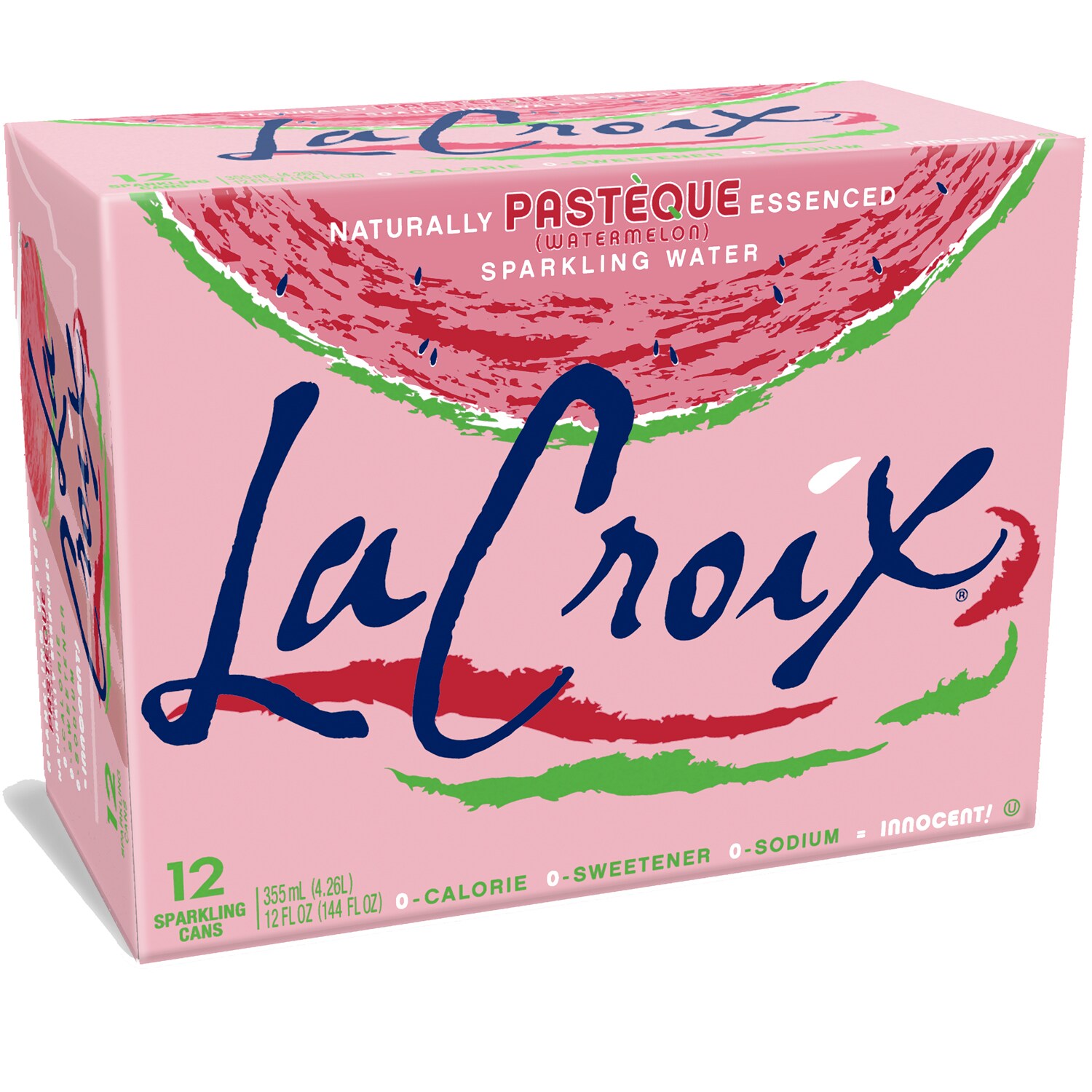 LaCroix Sparkling Water, Pastèque (Watermelon), Cans