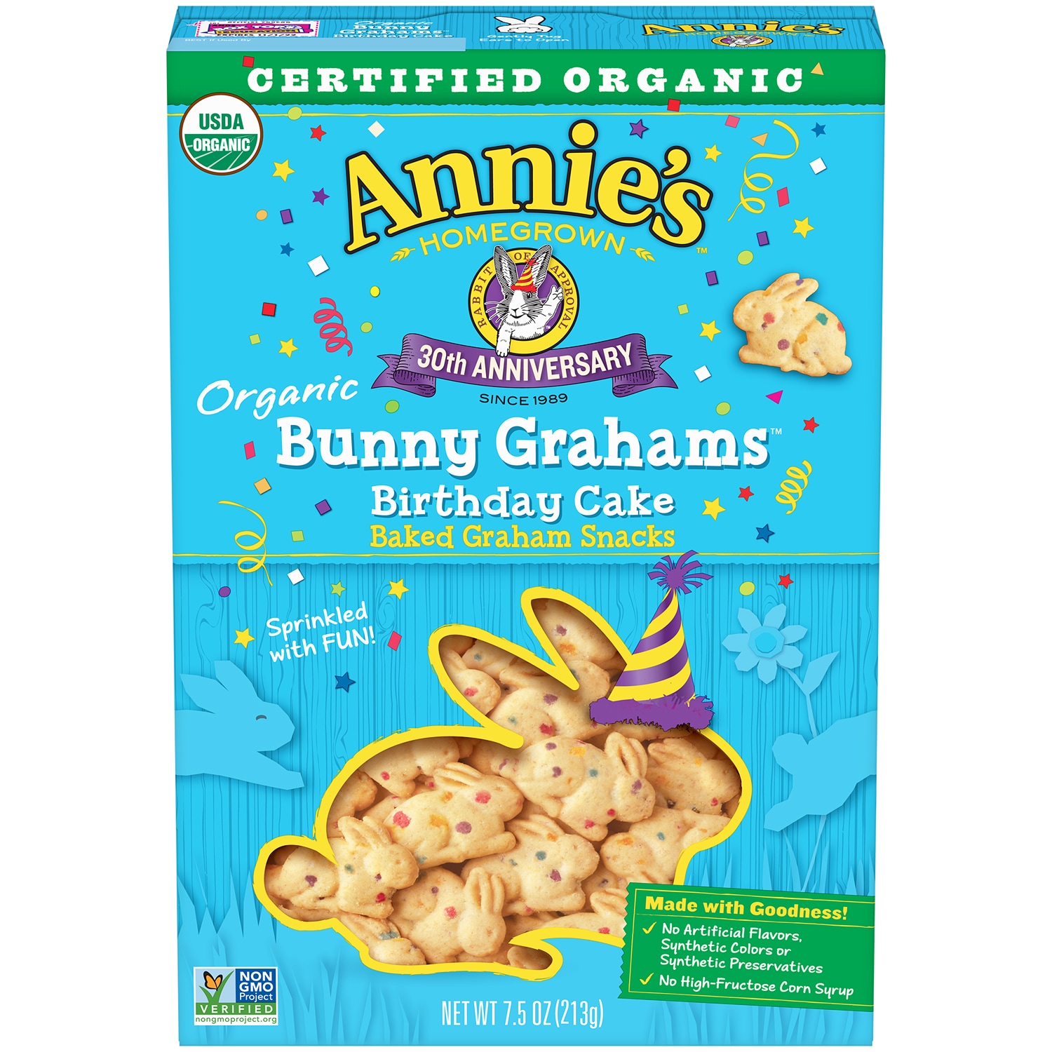 Annie's Organic Bunny Grahams, Birthday Cake