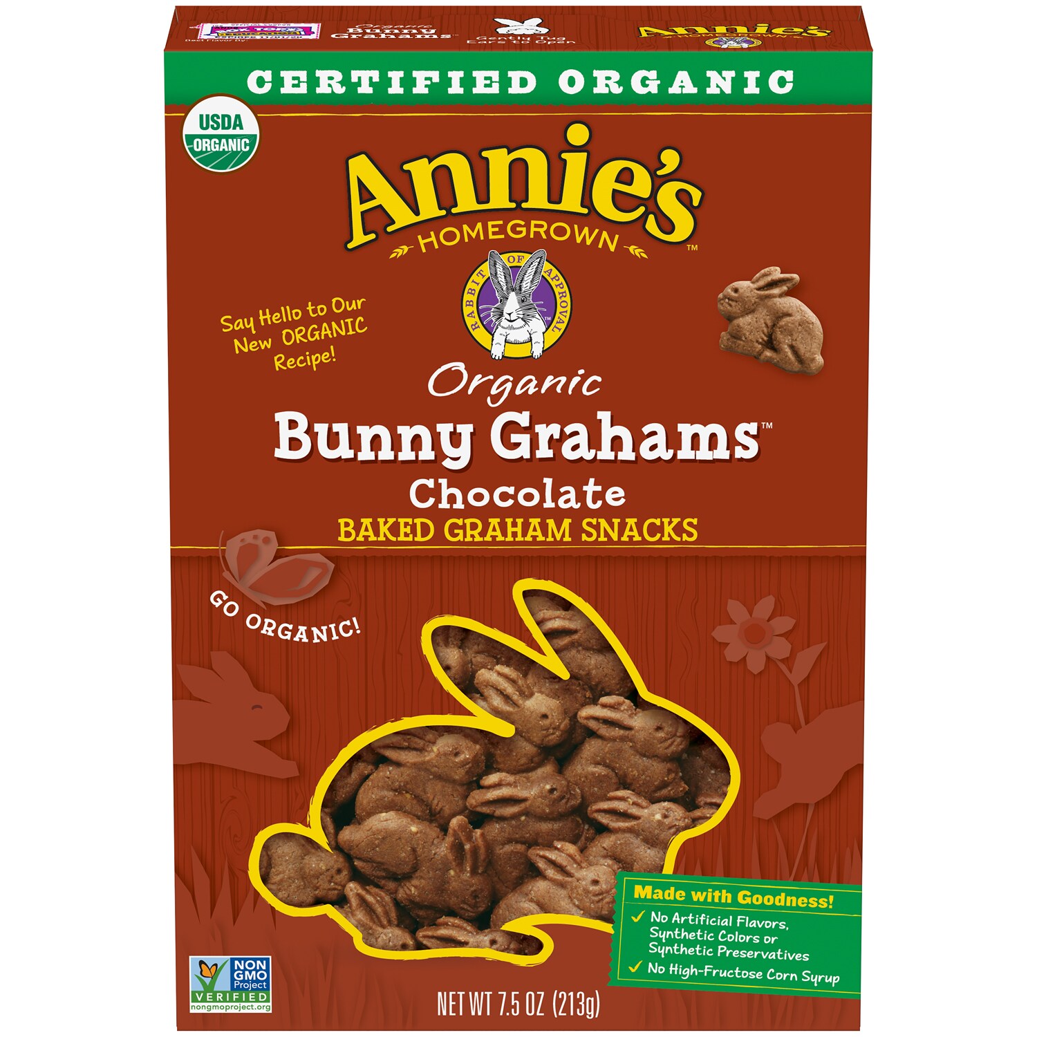 Annie's Organic Bunny Grahams, Chocolate