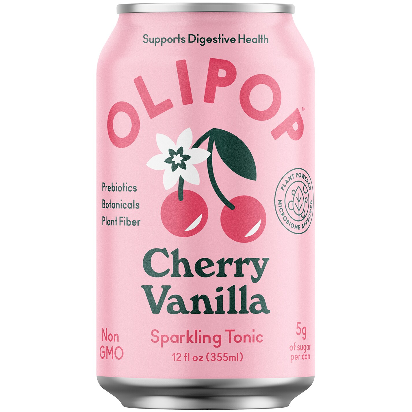 Olipop Sparkling Tonic, Cherry Vanilla, Can