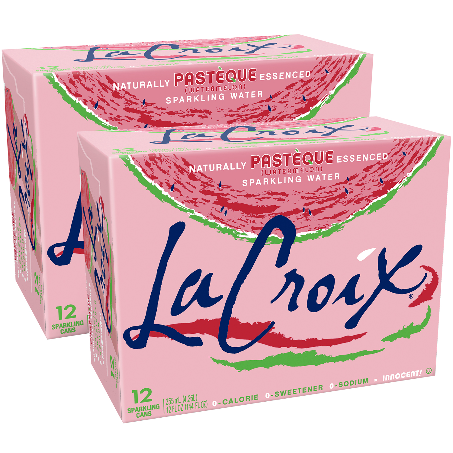 LaCroix Sparkling Water, Pastèque (Watermelon), Cans