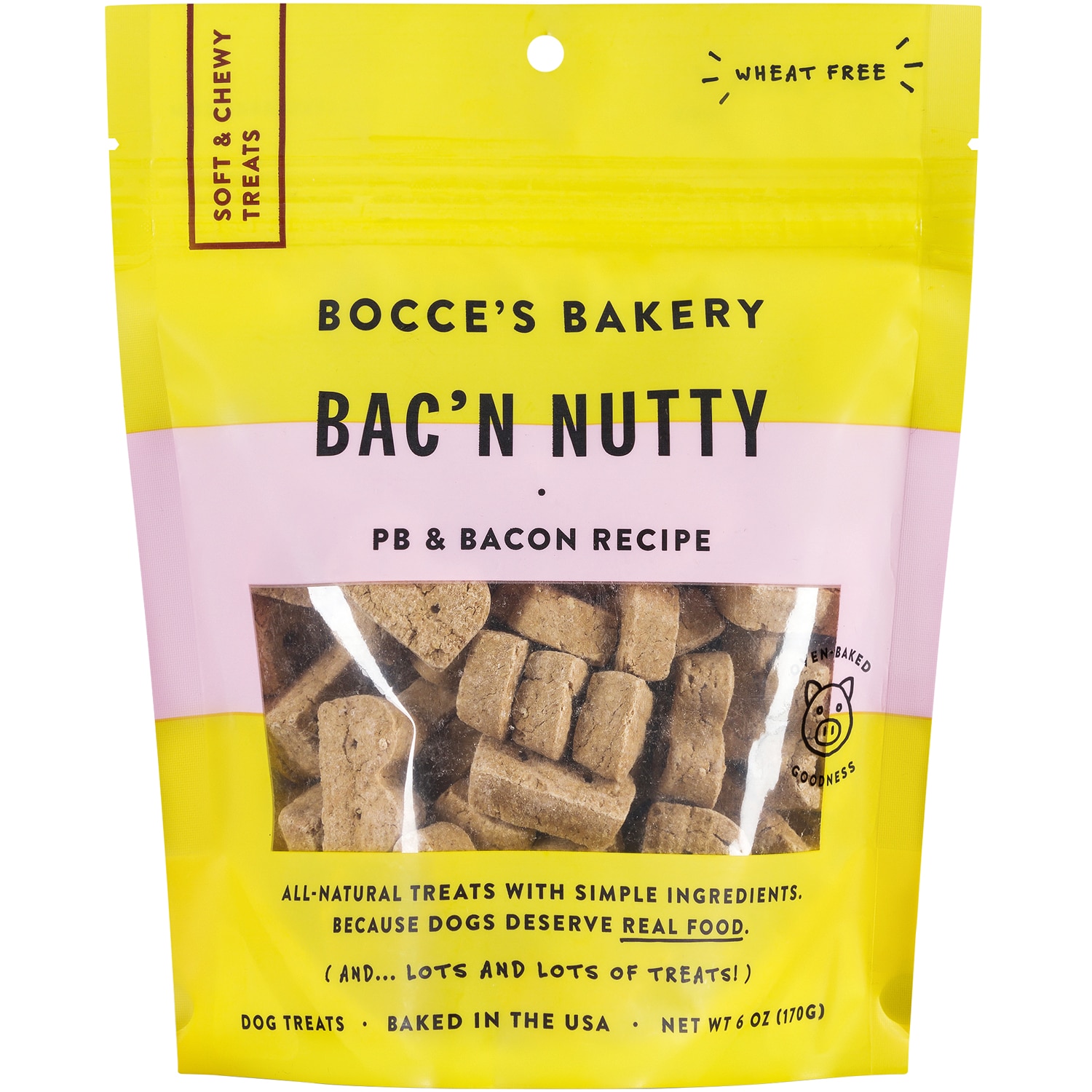 Bocce's Bakery Bac'n Nutty Soft & Chewy Dog Treats