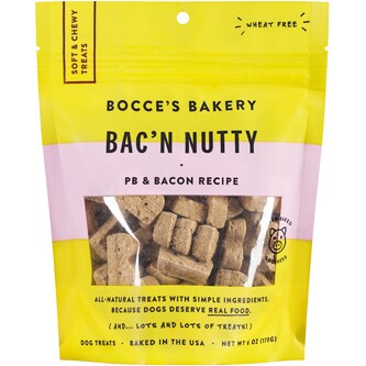 Bocce's Bakery Bac'n Nutty Soft & Chewy Dog Treats