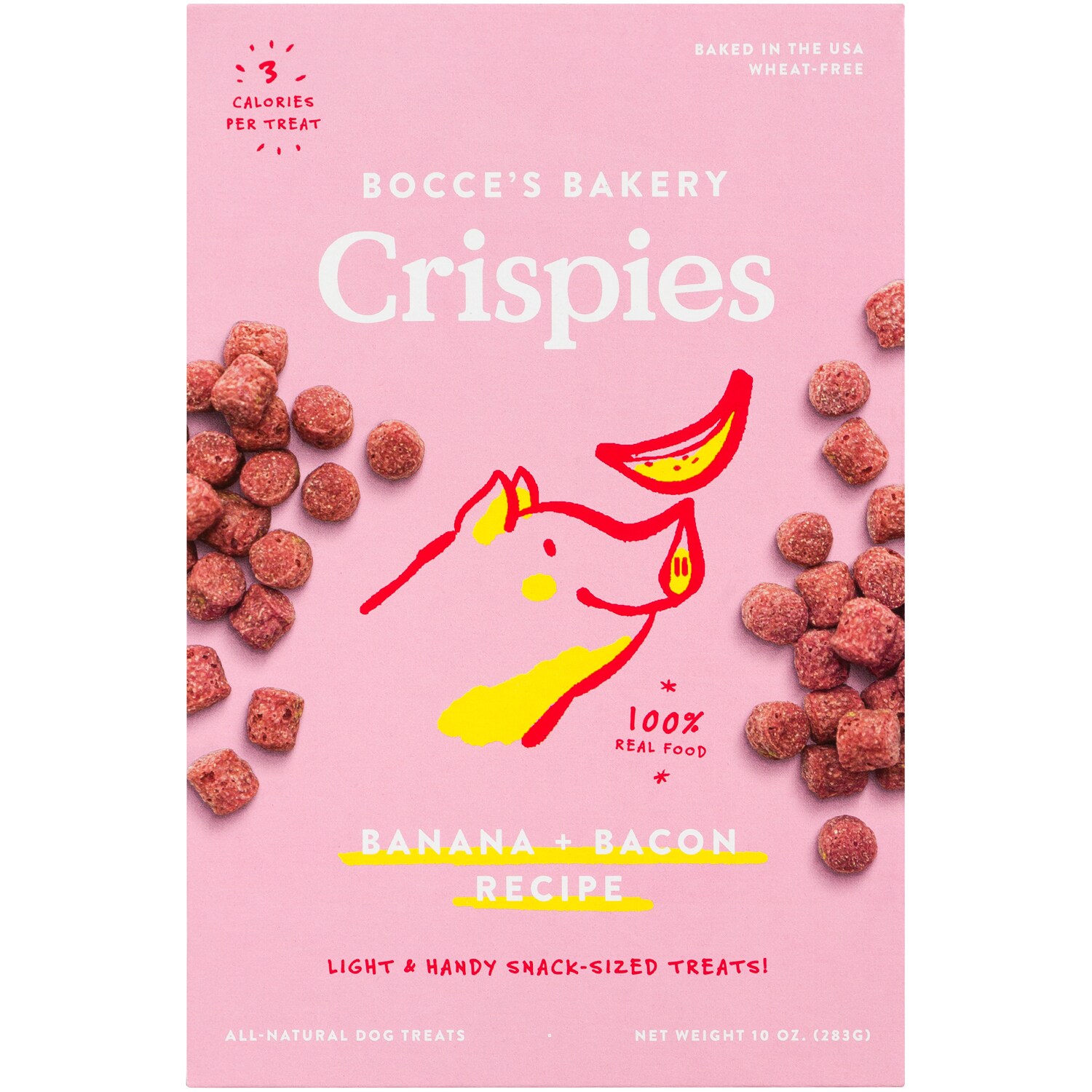 Bocce's Bakery Banana + Bacon Crispies Dog Treats