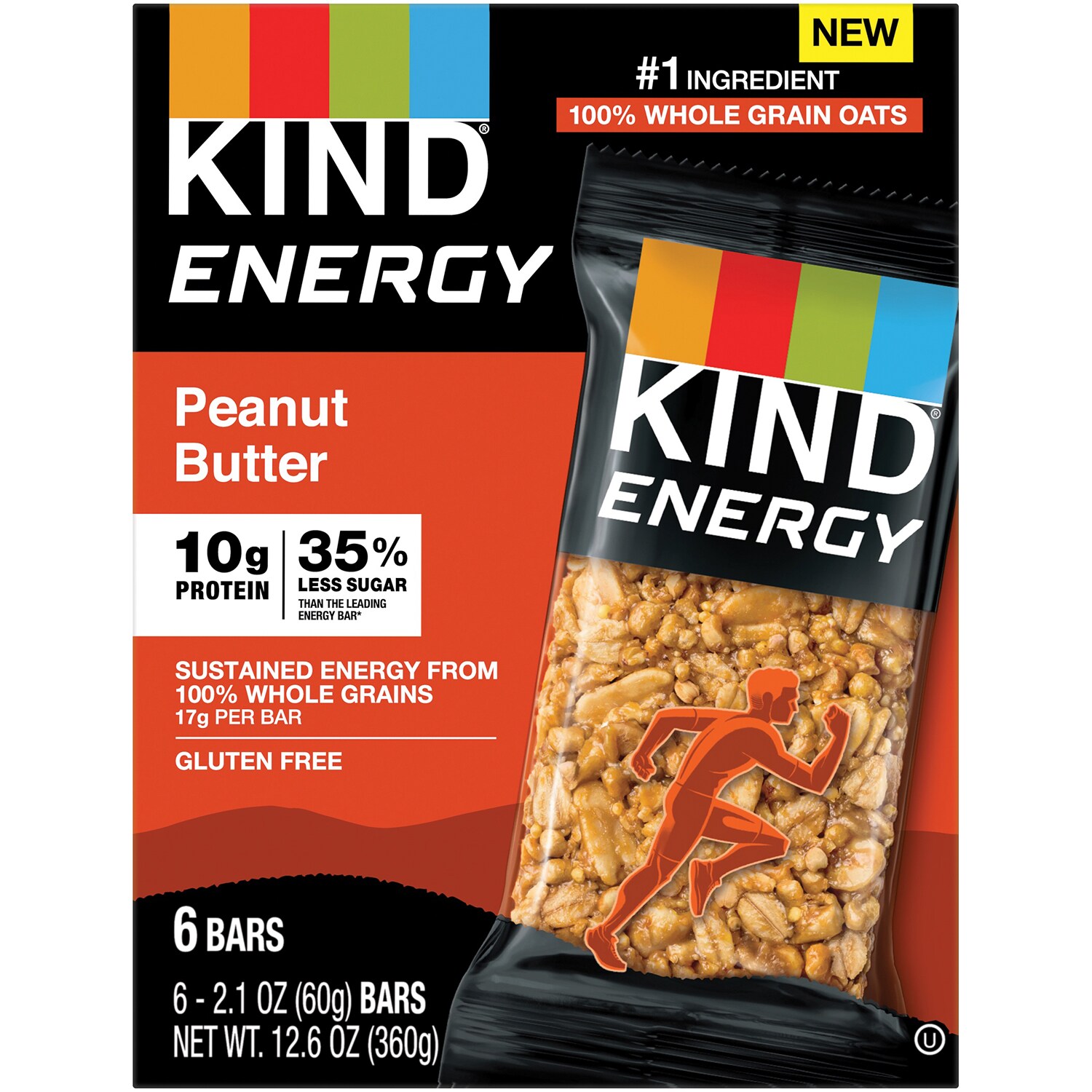 KIND Energy Bars, Peanut Butter