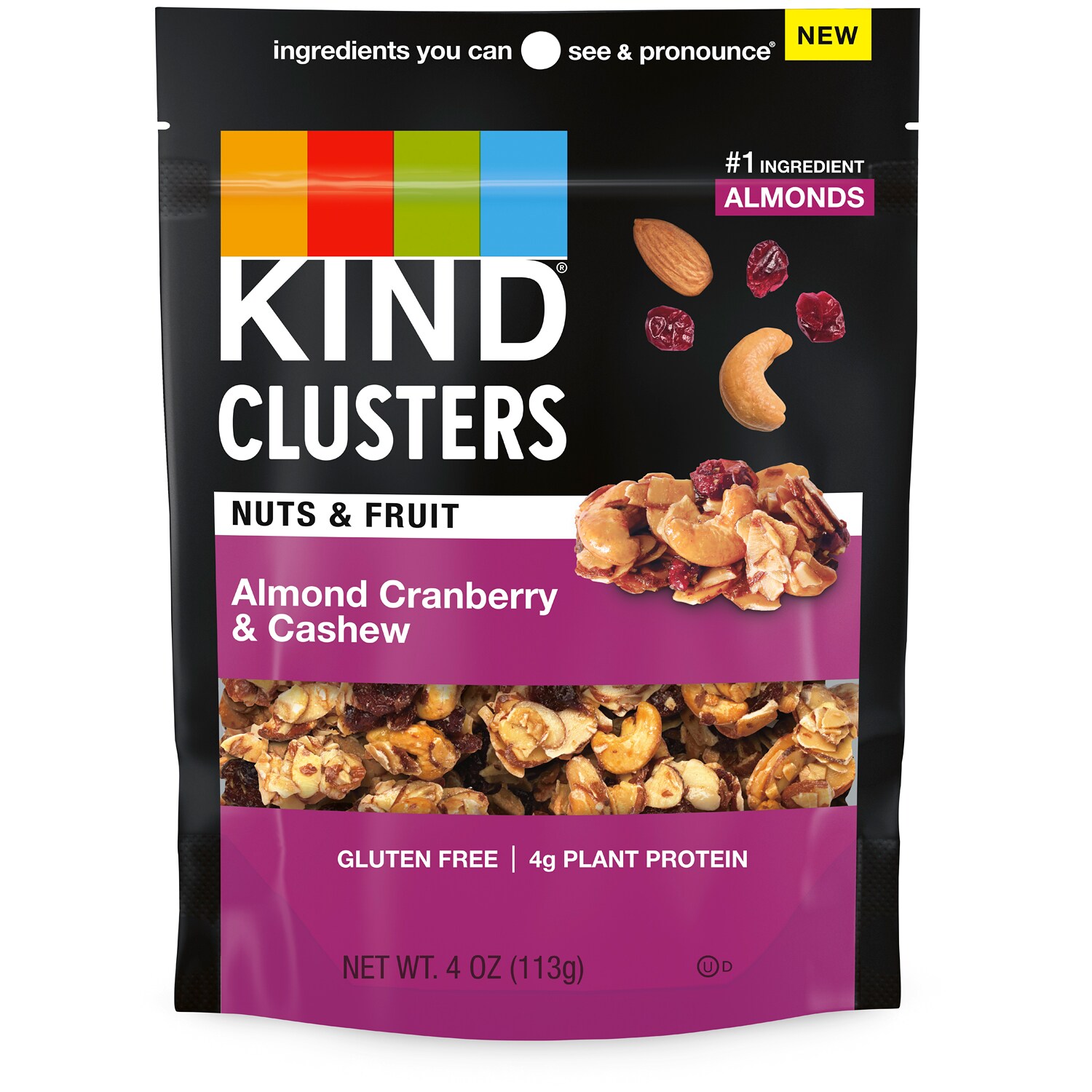 KIND Nuts & Fruit Clusters, Almond, Cranberry & Cashew