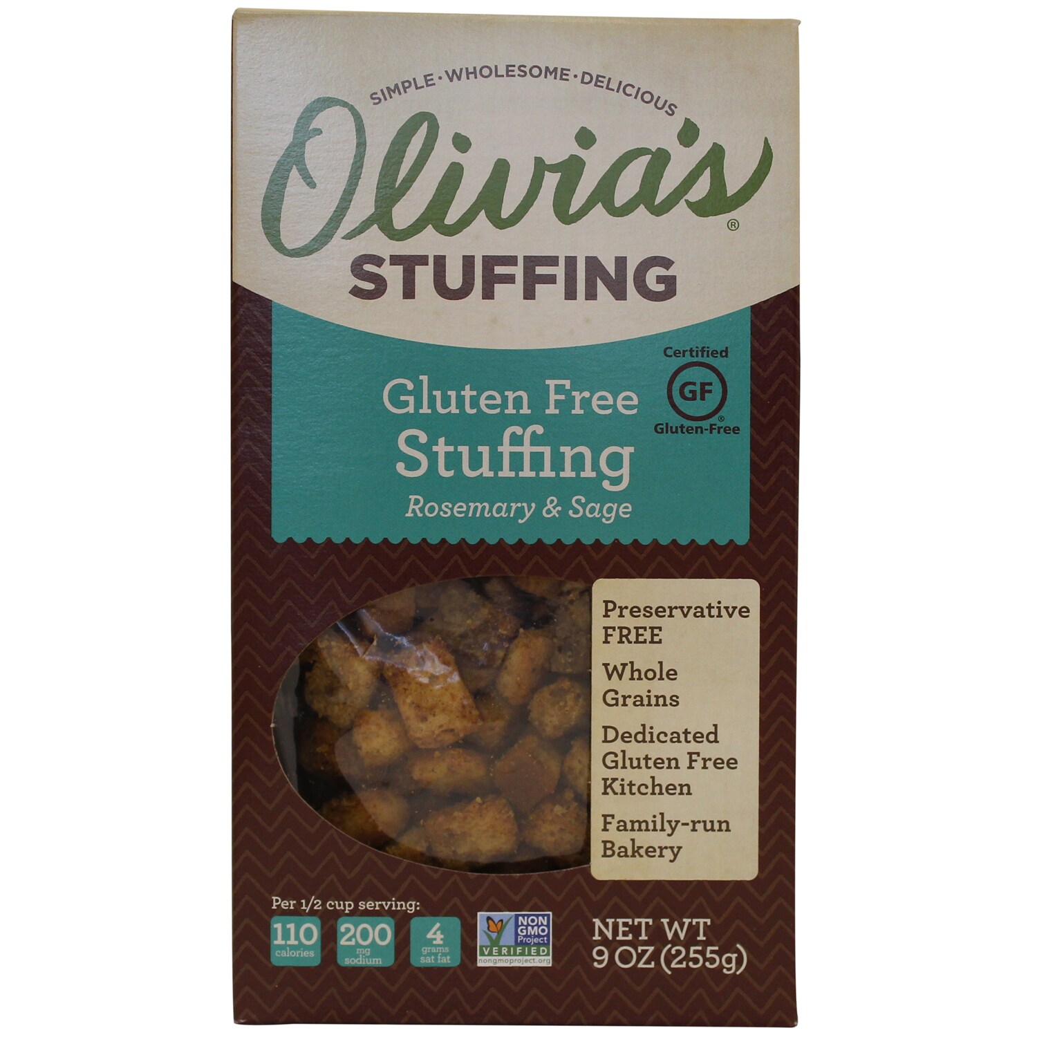 Olivia's Croutons Gluten Free Rosemary & Sage Stuffing