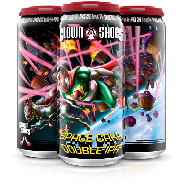 Clown Shoes Space Cake Double IPA, Cans