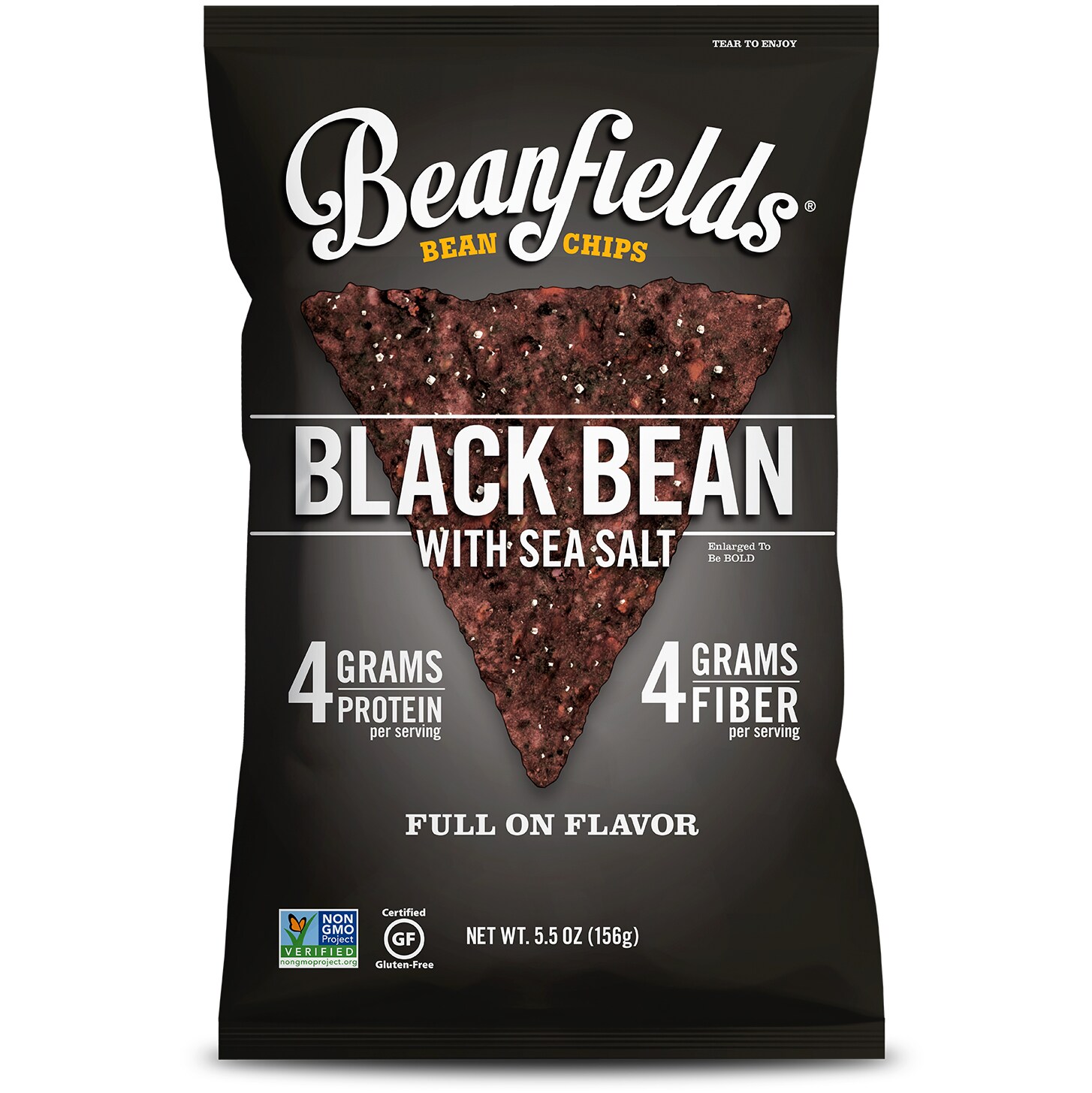 Beanfields Bean Chips, Black Bean with Sea Salt